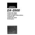 ONKYO DX-2500 Manual de Usuario