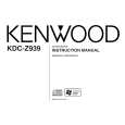 KENWOOD KDC-Z939 Manual de Usuario
