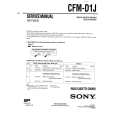 SONY CFMD1J Manual de Servicio