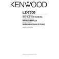KENWOOD LZ-7500 Manual de Usuario