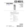 SONY ICDMS5115 Manual de Servicio