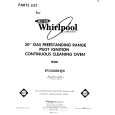WHIRLPOOL SF3300SKW0 Catálogo de piezas
