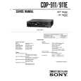 SONY CDP-911 Manual de Servicio