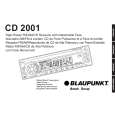BLAUPUNKT CD 2001 Manual de Usuario