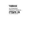 YAMAHA PSR-3 Manual de Usuario