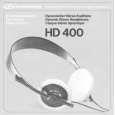SENNHEISER HD 400 Manual de Usuario