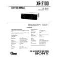 SONY XR-2100 Manual de Servicio