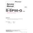 PIONEER S-SP50-G/XTW/EU5 Manual de Servicio