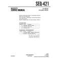 SONY SEQ-421 Manual de Servicio
