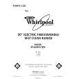 WHIRLPOOL RF360BXVF0 Catálogo de piezas
