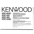 KENWOOD KRC403 Manual de Usuario