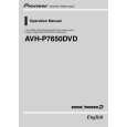 PIONEER AVH-P7650DVD/RD Manual de Usuario