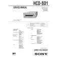 SONY HCDSD1 Manual de Servicio