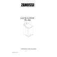ZANUSSI TL804 Manual de Usuario
