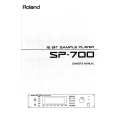 ROLAND SP-700 Manual de Usuario