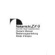 NAKAMICHI ZX-9 Manual de Usuario