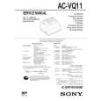 SONY AC-VQ11 Manual de Servicio
