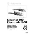 HUSQVARNA ELECTRONIC1600 Manual de Usuario