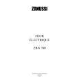 ZANUSSI ZBN760W Manual de Usuario