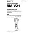 SONY RMV21 Manual de Usuario