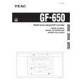 TEAC GF650 Manual de Usuario