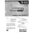 SONY T-AX3 Manual de Servicio