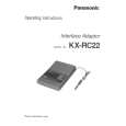 PANASONIC KXRC22 Manual de Usuario