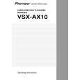 PIONEER VSX-AX10/SDLBPW Manual de Usuario