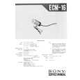 SONY ECM-16 Manual de Servicio