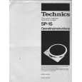 TECHNICS SP-15 Manual de Usuario