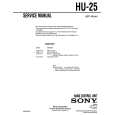 SONY HU-25 Manual de Servicio