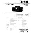 SONY CFD-600L Manual de Servicio