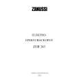 ZANUSSI ZOB343 B Manual de Usuario
