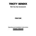 TRICITY BENDIX FD970 Manual de Usuario