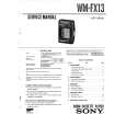 SONY WMFX13 Manual de Servicio
