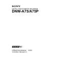 SONY DNW-A75P Manual de Usuario