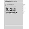 PIONEER DEH-P2500R/XN/EW Manual de Usuario