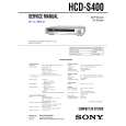 SONY HCDS400 Manual de Servicio