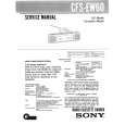SONY CFSEW60 Manual de Servicio