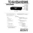 SONY TC-KE500S Manual de Servicio