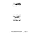 ZANUSSI ZCE562NW Manual de Usuario
