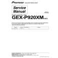 PIONEER GEX-P920XM Manual de Servicio