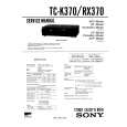 SONY TC-RX370 Manual de Usuario