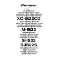 PIONEER XC-IS22CD/ZYXJ Manual de Usuario