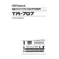 ROLAND TR-707 Manual de Usuario