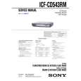 SONY ICFCD543RM Manual de Servicio