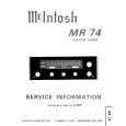 MCINTOSH MR74 Manual de Servicio