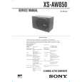 SONY XSAW850 Manual de Servicio