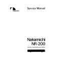 NAKAMICHI NR200 Manual de Servicio