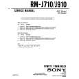 SONY RM-J710 Manual de Servicio
